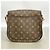 Borsa a tracolla Louis Vuitton Monogram Saint Cloud GM Marrone - vista 11