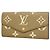 Louis Vuitton Monogram Empreinte Bicolor Portefeuille Sarah NM Long Wallet Grigio Crudo