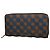 Louis Vuitton Damier Paillette Zippy Wallet Blau Damier ebene