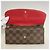 Louis Vuitton Damier Portefeuille Emilie Long Wallet Rosso Damier ebene - vista 8
