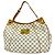 Borsa a tracolla Louis Vuitton Damier Azur Galliera PM Bianco