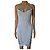 Herve Leger weißes Bandage-Kleid mit metallischen Details Silber