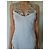 Herve Leger weißes Bandage-Kleid mit metallischen Details Silber - Ansicht 3