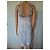 Herve Leger weißes Bandage-Kleid mit metallischen Details Silber - Ansicht 5