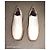 Scarpe Derby platform in pelle bianca Lancel Marrone Bianco Bordò - vista 3
