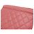 Chanel Simply CC gesteppte Leder-Chain-Wallet Schultertasche Pink Rot - Ansicht 4