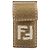 Fendi FF Logo Handy-Etui aus Shearling Weiß Beige