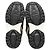 Sneakers Louis Vuitton Discovery Line Monogram Flower in pelle e mesh Nero - vista 9
