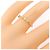 Autre Marque Kumikyoku Au750 Diamantring Golden - Ansicht 5