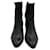 Botas de cano curto em couro preto de bico fino Prada  - vista 2
