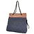 Borsa Tote Chanel in tela blu navy