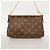 Borsa a pochette Louis Vuitton Monogram Pallas Marrone - vista 12