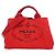Borsa Tote Prada Canapa Canvas Rosso