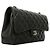Borsa a tracolla Chanel in pelle d'agnello nera Nero - vista 2