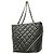 Borsa Tote Chanel Cambon in pelle di vitello Nero