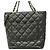 Borsa Tote Chanel Cambon in pelle di vitello Nero - vista 7