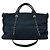 Borsa Tote Chanel Deauville con Catena Blu navy - vista 10