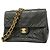 Borsa a spalla Mini Matelassé con catena Chanel Nero