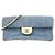 Borsa a tracolla con catena Chanel Chocolate Bar Blu