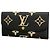 Louis Vuitton Monogram Empreinte Bicolor Portefeuille Emilie Long Wallet Nero Beige