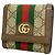 Cartera bi-fold Gucci Ophidia Castaño