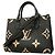 Borsa Louis Vuitton Monogram Empreinte Bicolor OnTheGo PM Nero Beige