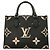 Borsa Louis Vuitton Monogram Empreinte Bicolor OnTheGo PM Nero Beige - vista 13