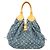 Borsa Tote Louis Vuitton Monogram Denim Blu