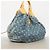 Borsa Tote Louis Vuitton Monogram Denim Blu - vista 2
