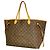 Borsa Tote Louis Vuitton Monogram Neverfull GM Marrone