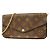 Louis Vuitton Monogram Pochette Felicie Wallet/Shoulder Wallet Fuschia