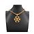 Collana Chanel placcata oro con pietre colorate Rosso D'oro Verde - vista 6