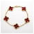 Bracelet Charm Alhambra Van Cleef & Arpels Rouge  - vue 3