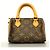 Borsa a mano Louis Vuitton Monogram Mini Speedy Marrone - vista 11