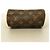 Borsa a mano Louis Vuitton Monogram Mini Speedy Marrone - vista 3
