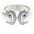 Cartier 2C Boucle Ring aus Weißgold Silber