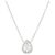 Autre Marque Collana Vendome Aoyama con diamante a forma di pera Argento