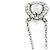 Autre Marque Collana Vendome Aoyama con diamante a forma di pera Argento - vista 6
