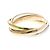 Anello Cartier Trinity in oro 18K rosa bianco e giallo D'oro