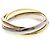 Anello Cartier Trinity in oro 18K rosa bianco e giallo D'oro - vista 2