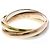 Anello Cartier Trinity in oro 18K rosa bianco e giallo D'oro - vista 8