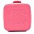 Chanel Small CC Vanity Case aus gestepptem Lammleder in Rosa mit Kette Pink - Ansicht 3