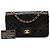 Chanel Black Medium Classic Lambskin Double Flap Nero - vista 7