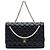 Chanel Black CC Quilted Lambskin Fantasy Pearl Single Flap Nero