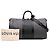Louis Vuitton Gray Monogram Eclipse Reverse Keepall Bandouliere 50 Castaño - vista 7
