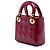 Dior Red Mini Patent Cannage Lady Dior Rosso Bordò - vista 2
