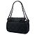 Chanel Black Medium Textured Nylon Bubble Quilt Accordion Flap Nero - vista 2