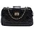 Borsa Chanel Reissue Tote in vitello craquelé lucido nero
