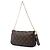 Louis Vuitton Brown Monogram Multi Pochette Accessoires Marrone - vista 2