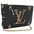 Louis Vuitton Black Monogram Giant Jungle Double Zip Pochette Nero - vista 3